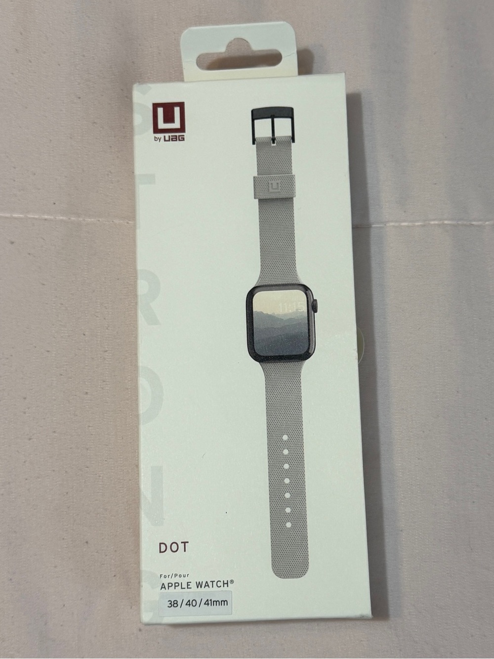 UAG-Urban Armor Gear DOT Silicone Apple Watch Band - Light Gray